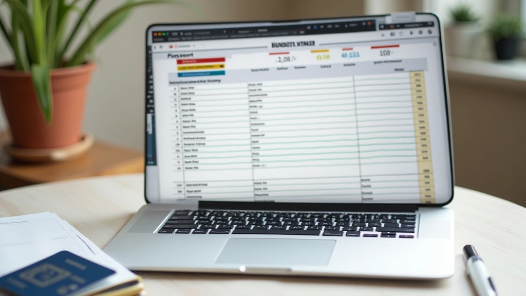 Dzienny plan wydatków na wakacjach