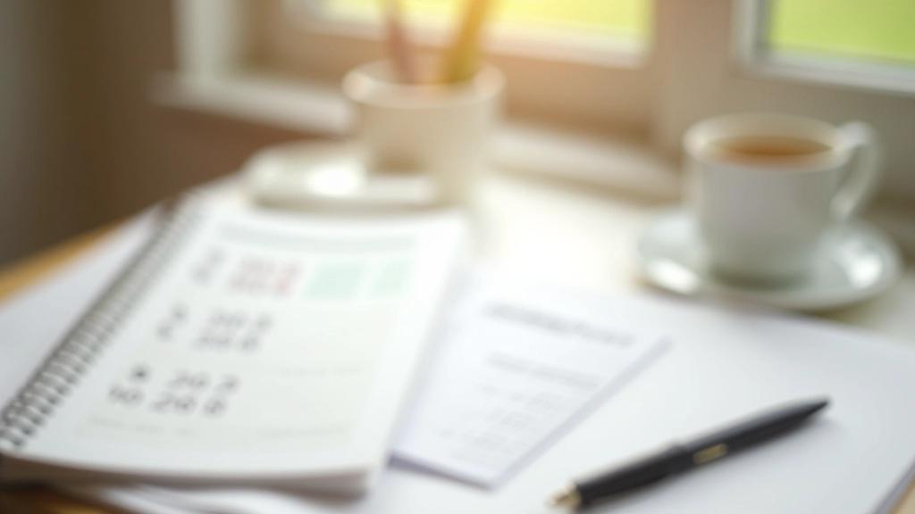 Notatnik z budżetem wakacyjnym, długopis i kalkulator